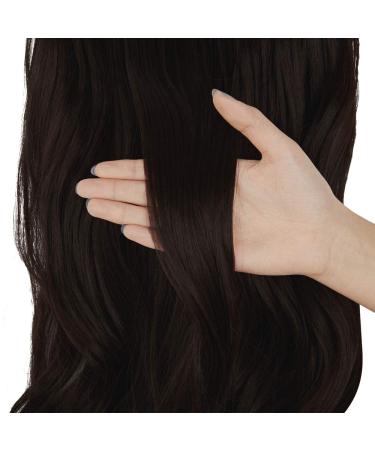 OMGREAT 18 Curly Dark Brown Highlight Hair Extension - Secret Wire Headband Synthetic Hairpiece for Women - Heat Friendly Fiber, 18 Inch, 4.2 Oz - Buy Online on GoSupps.com