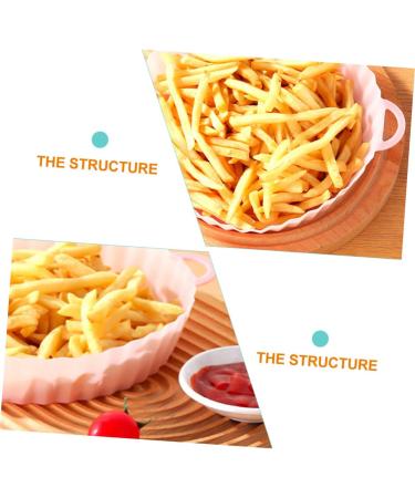 Zerodeko 3pcs Air Fryer Pad Oven Air Fryers Airfryer Portable Deep Fryer Baking Pan Household Consumables Pinkx3pcs 21X18.5X4CMx3pcs - Buy Online on GoSupps.com
