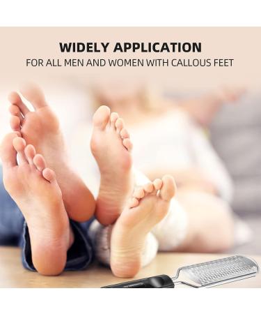 Stainless Steel Foot File Callus Remover with Replacement Blade - Professional Pedicure Tool for Dead Skin by ConciseLife - Buy Online on GoSupps.com