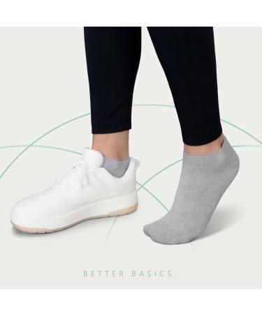 Momoshe Unisex Cotton Sneaker Socks - 10 Pairs (5 Grey 5 Black) for Men & Women | Comfortable Short Sports Socks Size 47-50 | International Shipping - Buy Online on GoSupps.com