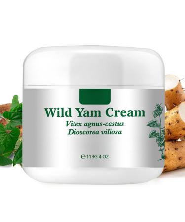 Wild Yam Cream - 113g Wild Yam Cream Organic for - Natural Relief for Menopause Dry Skin - Menopause Botanical Balancing Body Cream - for All Skin Types