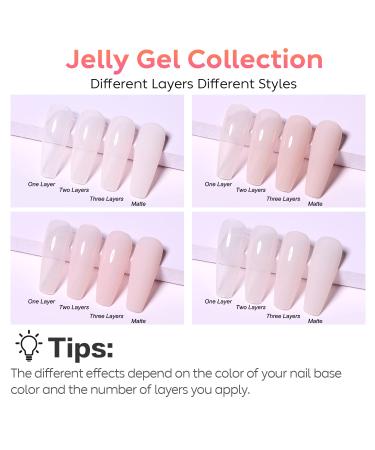 AIMEILI Milky White Nude Gel Nail Polish Set - 4pcs x 10ml, Soak Off UV LED Hema Free Lacquer Kit | Salon Quality DIY Gel Nails - Transparent Finish - Buy Online on GoSupps.com