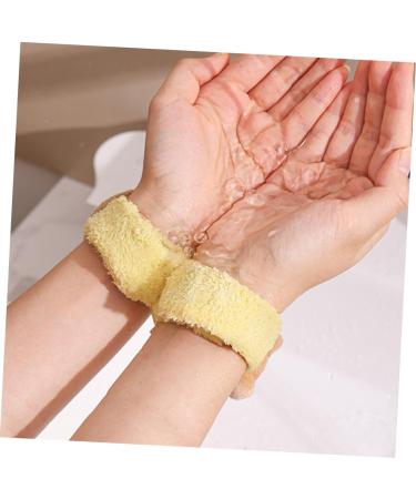 Hoement Face Washing Bracelet Pat Circle Wrist Bands Wrist Tape Arm Bands for Washing Face Wrist Wash Band Face Wash Wristbands Wrist Washband Facial Washing Wristband Coral Fleece - Buy Online on GoSupps.com