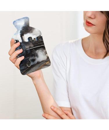Buy Black Train Hot Water Bottle with Plush Cover - Hand Warmer for Adults & Kids | 26.5x15.3cm - International Shipping Available - Buy Online on GoSupps.com