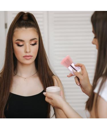 NOLITOY Mushroom Head Makeup Brush - Portable Multi-Purpose Pink Powder & Blending Brush for Women | Ideal Cosmetic Tool for Flawless Makeup Application - Buy Online on GoSupps.com