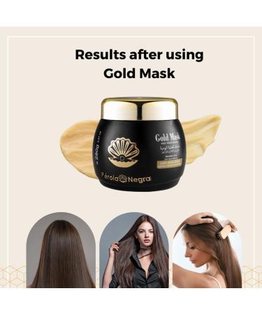 Perola Negra Gold Mask | Control Frizz & Smooth Hair - 9.87 oz | Premium Home Care Hair Mask - Buy Online on GoSupps.com