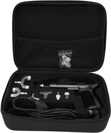 Chiropractic Adjustment Tool - Electric Vertebral Massage Device with 6 Massage Heads & 30 Adjustable Stages - Body Relaxation Pistol (Black EU) - Buy Online on GoSupps.com