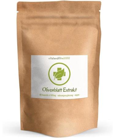 Olive Leaf Extract from Spain - 40% Oleuropein - 90 Vegan Capsules Pure & GMO-Free - No Additives - Buy Online on GoSupps.com