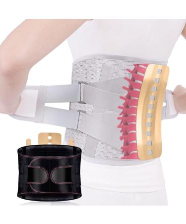 Orthopedic Lumbar Support Belt Lumbar Disc Herniation Protection Brace Belt Magnetic Therapy Back Belt with Self-Heating Pads (Color : Gray Size : X-Large) Black Small - Buy Online on GoSupps.com