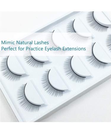 OBEYA 25 Pairs Practice Lashes for Eyelash Extensions - Self-Adhesive Training Strips and Supplies - Buy Online on GoSupps.com