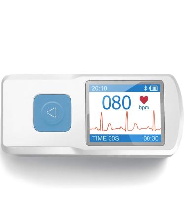 Portable ECG Monitor - Electrocardiograph Monitors in Less Than 30 Seconds no Need for a Smartphone All Measurements are Done on Device