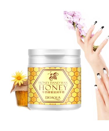 Hand Care Paraffin Peel Off Mask - Milk & Honey Moisturizing Wax Treatment for Dry Cracked Hands | 170g - Buy Online on GoSupps.com