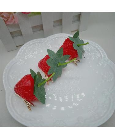 hgnxa Imitation Strawberry Hair Clip Lovely Strawberry Style Side Clip for Girl Hair Clip Realistic Strawberry 5 - Buy Online on GoSupps.com