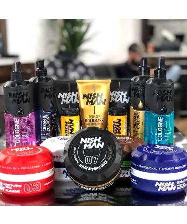 Nishman Hair Styling Series - 08 Matte Clay Wax (150ml) for Effortless Hold | International Shipping Available - Buy Online on GoSupps.com