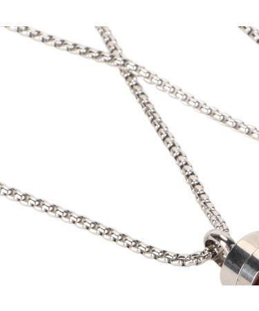 Aroma Necklaces Stress Relief 2pcs Essential Oil Diffuser Necklace Hollow Pattern Stainless Steel Fade Resistant Improve Mood for Men for Meditation - Buy Online on GoSupps.com