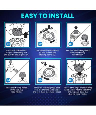 SH90 Replacement Heads for Philips Norelco Series 9000 & 8000 - Compatible Double Blades for Electric Razor | SH90/62 - Buy Online on GoSupps.com