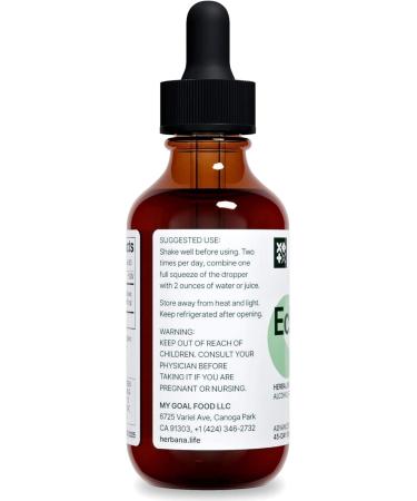 Organic Echinacea Liquid Extract - Immune System Support Supplement - High Potency Tincture 2 fl oz - 45-Day Supply - Buy Online on GoSupps.com