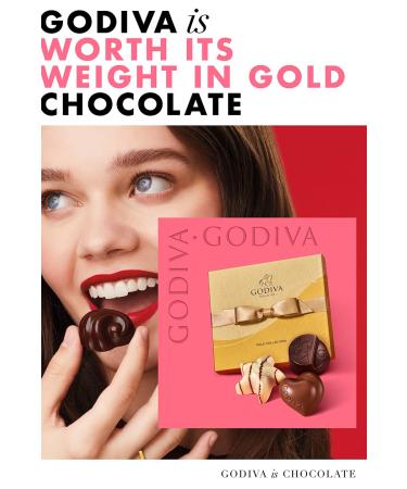 Godiva Assorted Chocolate Truffles Gold Gift Box with Happy Birthday Ribbon - 14.6 Oz - Buy Online on GoSupps.com