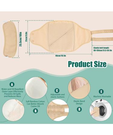 SUSIOLI 2/3Pcs Neck Waist Oil Pack Set Washable Reusable Essential Oil Wrap Mess-Free Oil Pack Wrap with Adjustable Elastic Strap Comfortable Oil Pack Leak-Proof Oil Pack for Neck Waist Relaxing Pumping neck Khaki No. 3 waist - Buy Online on GoSupps.com