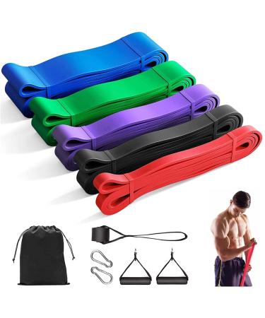 Pull Up Assistance Bands Resistance Bands Set Fitness Bands for Body Exercise Band Set for Home Gym Workout Bands for Resistance Training