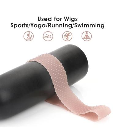 2Pcs Molain Non-Slip Silicone Wig Grip Bands - Adjustable, Elastic and Strong Hold Headband for Women (Light Brown) - Buy Online on GoSupps.com