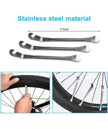 CHUMXINY Bike Repair Kit with 16-in-1 Tool, Mini Pump, and Patch Kit - Mountain & Road Bike Tire Repair Tool Set in Blue - Buy Online on GoSupps.com