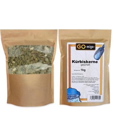 Premium Quality 1kg Natural Peeled Green Pumpkin Seeds - Shop Internationally! - Buy Online on GoSupps.com