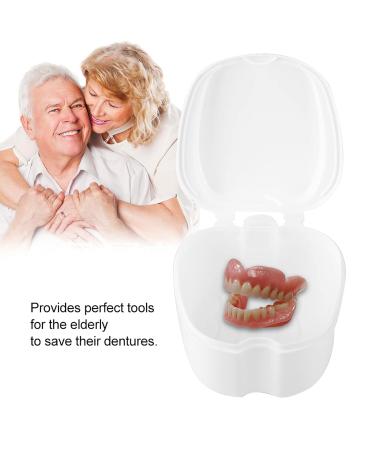Prosthesis Container - Anggrek Strong Cup for False Teeth Storage | Portable Dental Device Cleaning Tank (White) - Buy Online on GoSupps.com