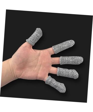 FRCOLOR 20 Pcs Anti-Cut Finger Cot Covers | Cut Resistant Thumb Protectors & Finger Sleeves for Safe Food Preparation - Buy Online on GoSupps.com