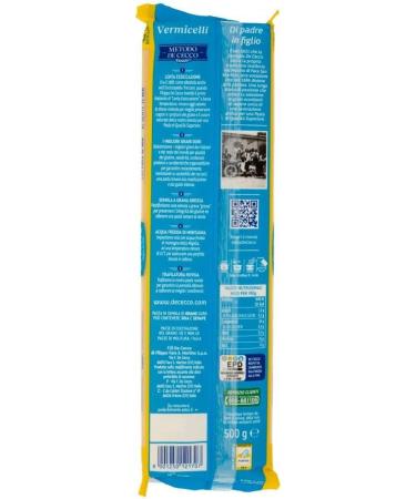  Italian Gourmet E.R. Cecco Pasta 100% Italian Vermicelli No. 170 500g + Pulp Italian Gourmet Pulp 400g Pack of 24 - Buy Online on GoSupps.com