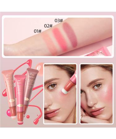 Blush Beauty Wand with Cushion Applicator - Long-Wearing Liquid Blush for Natural Dewy Finish - 02 Sweet Rose - Buy Online on GoSupps.com