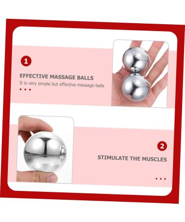 Shop Toddmomy Baoding Iron Balls - Stainless Steel Massage Balls for Hand Training | 5.3cm Silver Baoding Balls - International Shipping Available - Buy Online on GoSupps.com