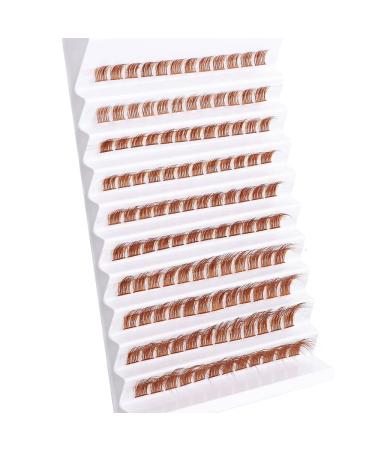 Buy Outopen Brown Lash Clusters 140Pcs - Natural D Curl Wispy Cat Eye Extensions for DIY Home Use - Buy Online on GoSupps.com