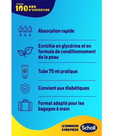 SCHOLL Pack of 12 Moisturizing Foot Cream 75 ml for Dry Skin - Buy Online on GoSupps.com