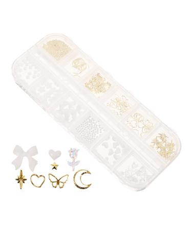 FRCOLOR 1 Box Nail Accessories Nail Art Stickers Butterfly Nail Art Nail Decoration Nail Charms Nail Pendant for Gel Nails Jewellery Small Component 15.00X5.30X1.50CM As Shown