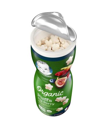 Gerber Organic Puffs Fig Berry 8+ Months - 1.48 oz (42 g) | Healthy Baby Snacks - Buy Online on GoSupps.com