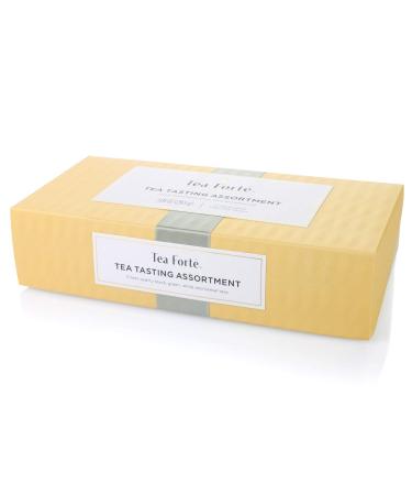 Tea Forte Assorted Classic Teas Petite Presentation Box Sampler Gift Set | 10 Handcrafted Pyramid Tea Infusers - Herbal, Black, Green, White - Buy Online on GoSupps.com