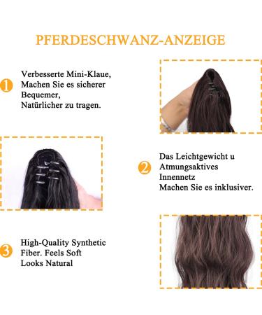 Premium Pference Extensions Long Wrapped Hair Ponytail | 60cm Clip-In Blond Hair Extensions for Women | Afro Braid Hair Part Ponytail 16/613 - Buy Online on GoSupps.com