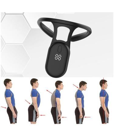 Shoulder Posture Corrector with Sensor Vibration Reminder Invisible Smart Posture Corrector Help You Keep A Good Habit of Your Posture Black