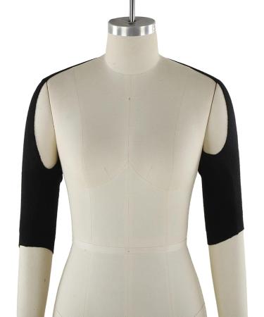 Universal Double Shoulder Support Brace Wrap Cotton Tencel Compression Shoulder Arm Warmers for Men Women Black - Buy Online on GoSupps.com