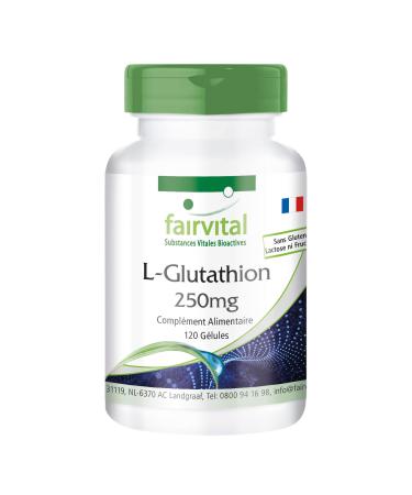 Fairvital | L-Glutathione 250mg - box of 4 months - VEGAN - 120 Capsules