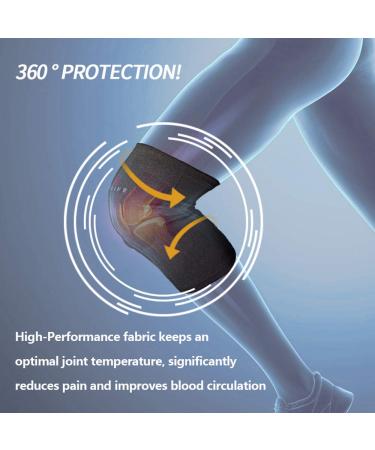 Knee Support for Sports | Elastic Gel Pads Knee Brace for Running | Large Size - Buy Online on GoSupps.com