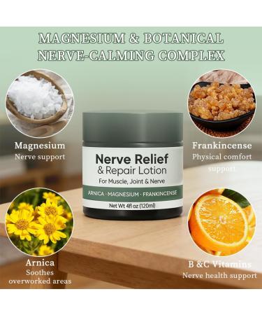 POLAR HAIR Nerve Relief Cream with Arnica Daily Comfort & Nourishing Lotion for Hands Feet Knees Neck & Back with Magnesium Cream Formula 3.5 oz (1 Pack) - Buy Online on GoSupps.com
