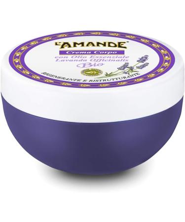 L'AMANDE - Creme Hydratante Corps avec Acide Hyaluronique et Vitamine E Antioxydante Douce molliente Cr me pour Peau S che - Soins pour le Corps Huile Essentielle Lavande Bio 200 ml - Made in Italy - Buy Online on GoSupps.com