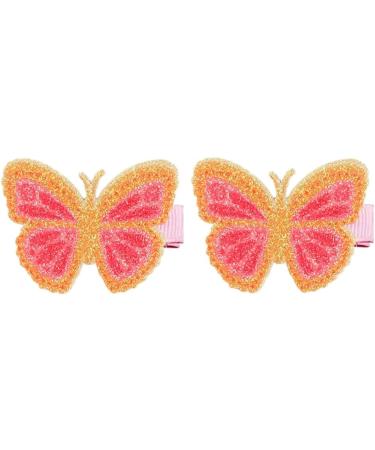 xbiez Vibrant Butterfly Hair Clip for Teens Girl Fashion Fabric Hairclip Side Bangs Bobby Pin Snap Clip Elegant Hair Ornament Red - Buy Online on GoSupps.com
