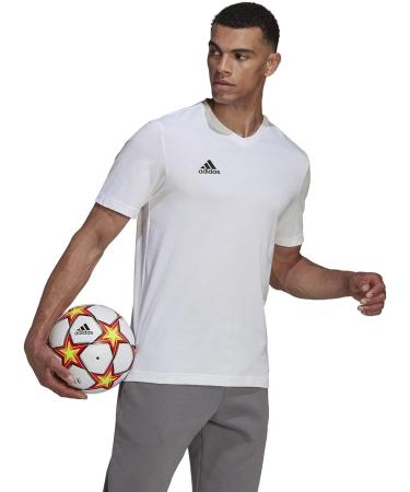 Buy adidas Men's Entrada 22 T-Shirt - L White | International Shipping Available - Buy Online on GoSupps.com