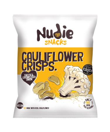 Nudie Snacks Cheese & Caramelised Onion Cauliflower Crisps 80g