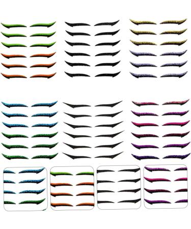 FOMIYES 6pcs Eyeliner Eye Line Sticker Eye Makeup Stickers Beauty Supply Applique Double Eyelid 1 count (Pack of 1) Assorted Color - Buy Online on GoSupps.com