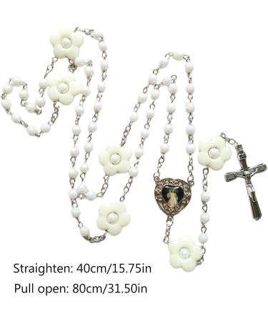 Shop Oralgo's Unique White Pearl Necklace - Stylish Cross Trailer Chain & Crucifix Accessory for International Shipping - Buy Online on GoSupps.com