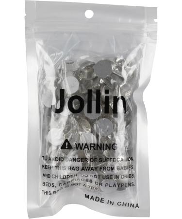Jollin Glue Fix Crystal Road Stones SS60 - 12mm Flat Back Gems for Handicrafts & Decor | 144 Pieces - Buy Online on GoSupps.com